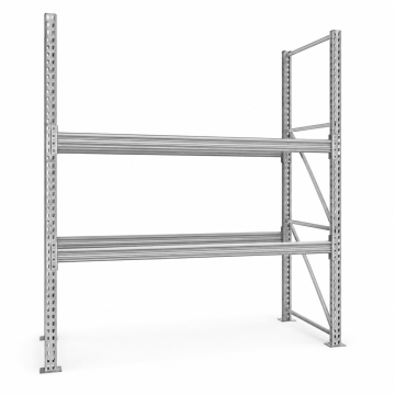 META MULTIPAL Palettenregal Fachlast 1470 kg 9 Palettenplätze 2,7 m Höhe 1 Feld 2870 mm-2870 mm-3300 mm-9