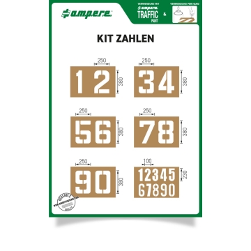 Schablonen KIT Zahlen