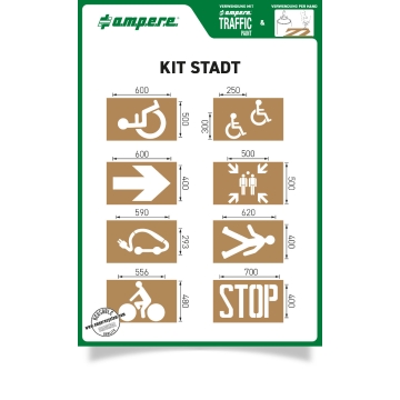 Schablonen KIT Stadt