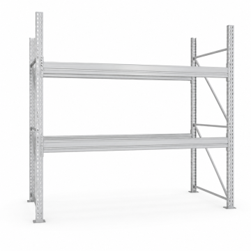META MULTIPAL Palettenregal Fachlast 2910 kg 9 Palettenplätze 2,7 m Höhe 1 Feld 2870 mm-2870 mm-2700 mm-9