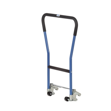 Fetra Einklink-Rohrschiebebügel für Paletten-Fahrgestell, RAL 5007 Brillantblau