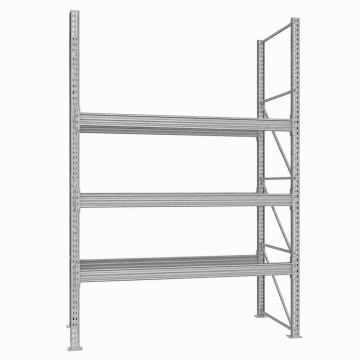 META MULTIPAL Palettenregal Fachlast 3750 kg 12 Palettenplätze 4,4 m Höhe 1 Feld 2900 mm