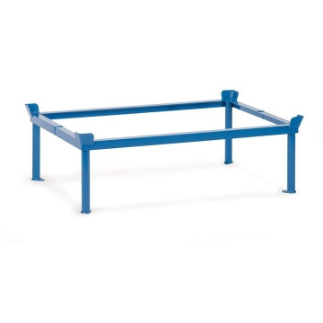 Fetra Aufsetzrahmen für Paletten-Fahrgestelle, 1200 kg Tragkraft, 1210 x 810 mm, RAL 5007 Brillantblau