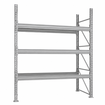 META MULTIPAL Palettenregal Fachlast 3750 kg 12 Palettenplätze 3,8 m Höhe 1 Feld 2900 mm