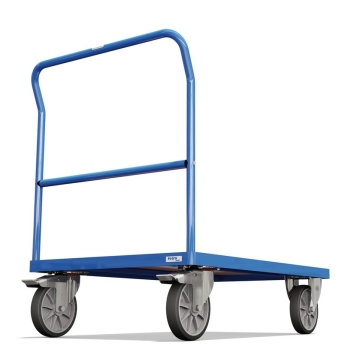 Fetra Schiebebügelwagen MultiVario-Transporter, 600 kg Tragkraft, 1200 x 800 mm, RAL 5007 Brillantblau