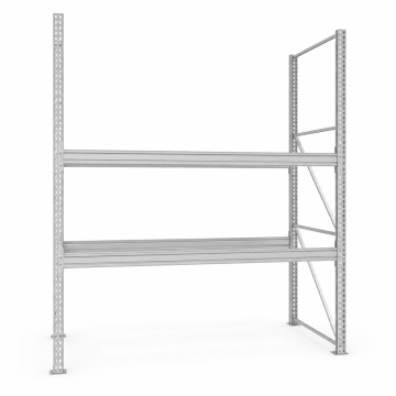 META MULTIPAL Palettenregal Fachlast 2340 kg 9 Palettenplätze 2,7 m Höhe 1 Feld 2870 mm-2870 mm-3300 mm-9