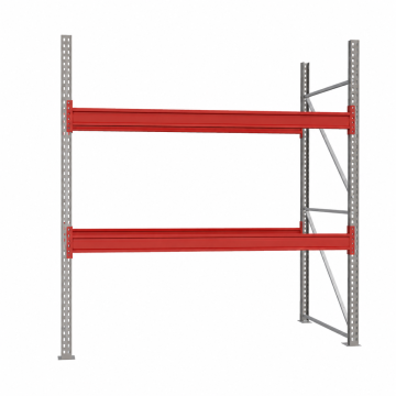 META MULTIPAL Palettenregal Fachlast 3750 kg 9 Palettenplätze 2,7 m Höhe 1 Feld 2870 mm-2870 mm-2700 mm-9