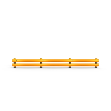Rack-Mammut® Rammschutzbarriere Doppelplanke, Länge 8,00 m