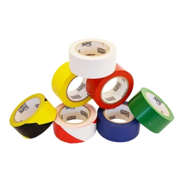 Traffic Tape Standard, DxB: 15x50 mm, 30 m, Farbe: Rot/Weiß